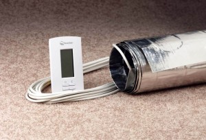 Environ Roll and Thermostat radiant heat flooring