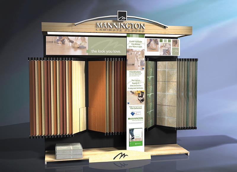 mannington laminate flooring display